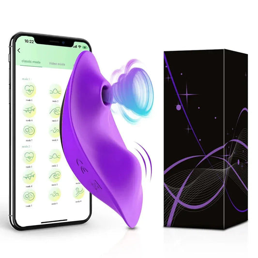 App Controlled Clit Stimulator Panties Vibrating for Women - Purple